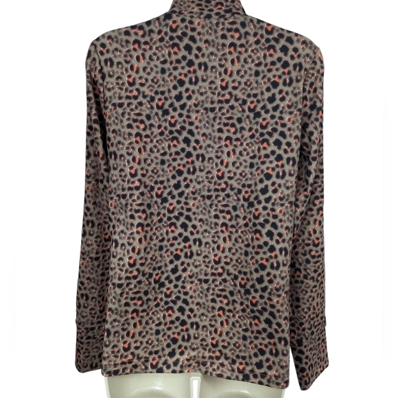 Daily Sports Mock Neck Athletic Top Sz M - Picture 2 of 13